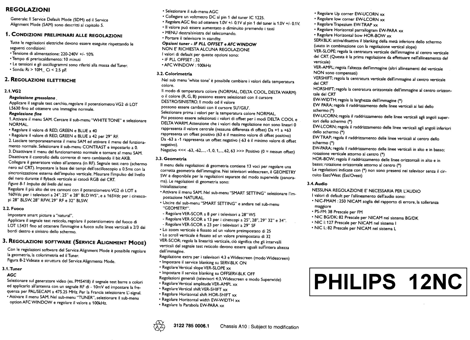 PHILIPS 12 NC Diagram