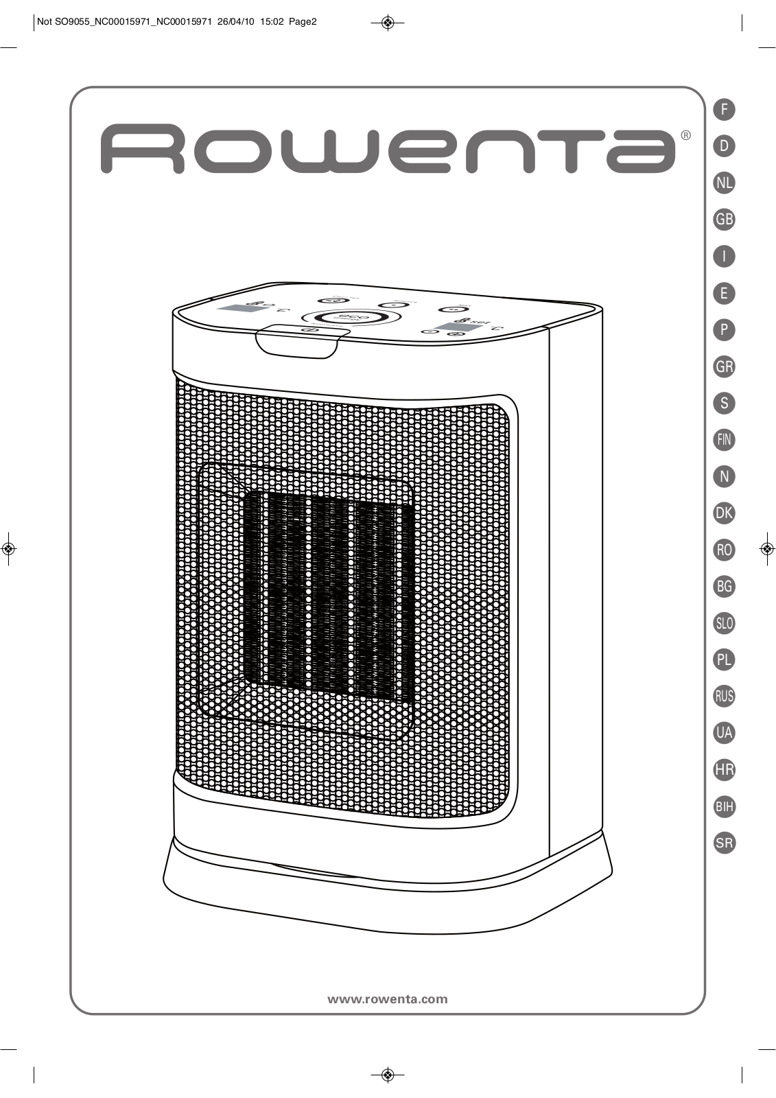 Rowenta SO9055 User manual