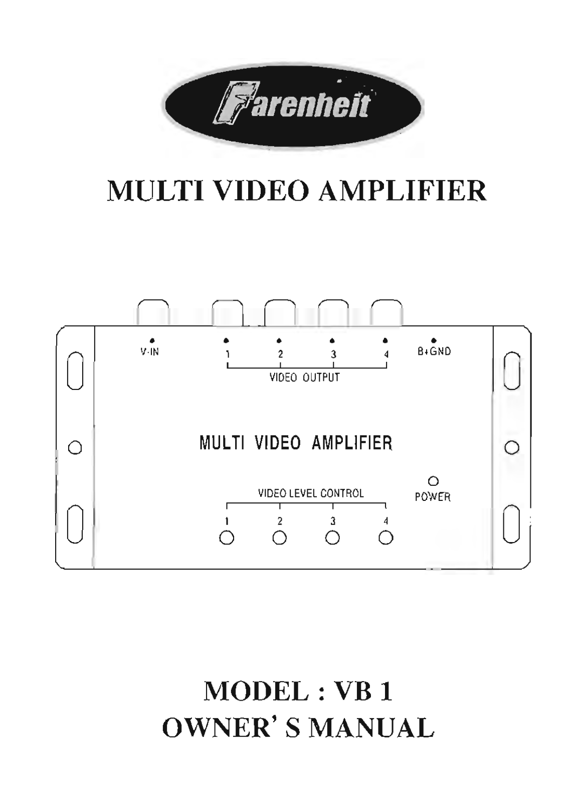 Farenheit Technologies VB 1 User Manual