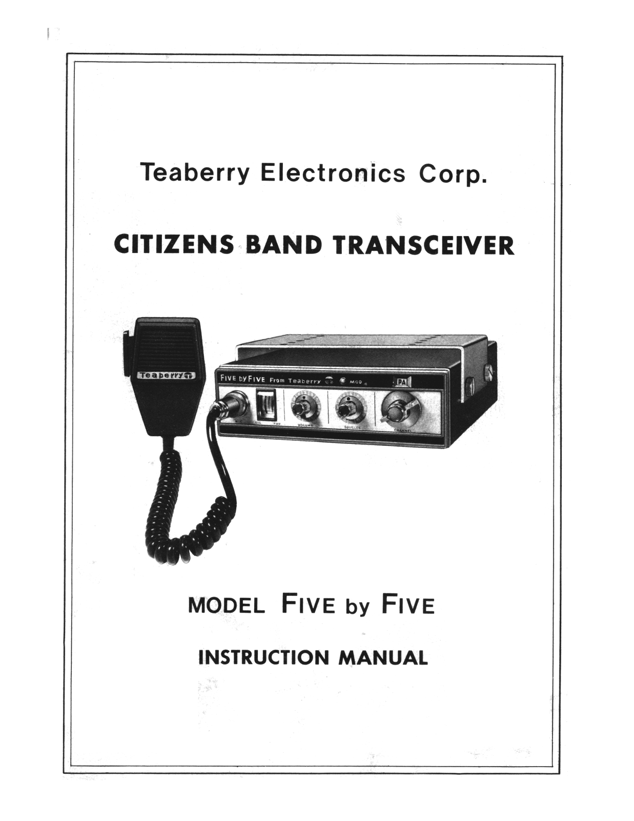 Teaberry Five by Five Instruction Manual