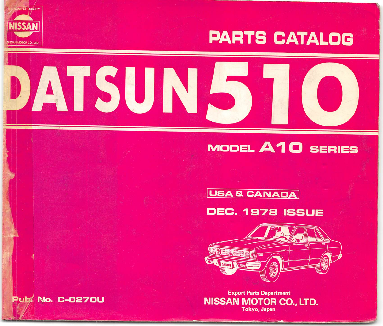 Nissan Bluebird 1978 User Manual