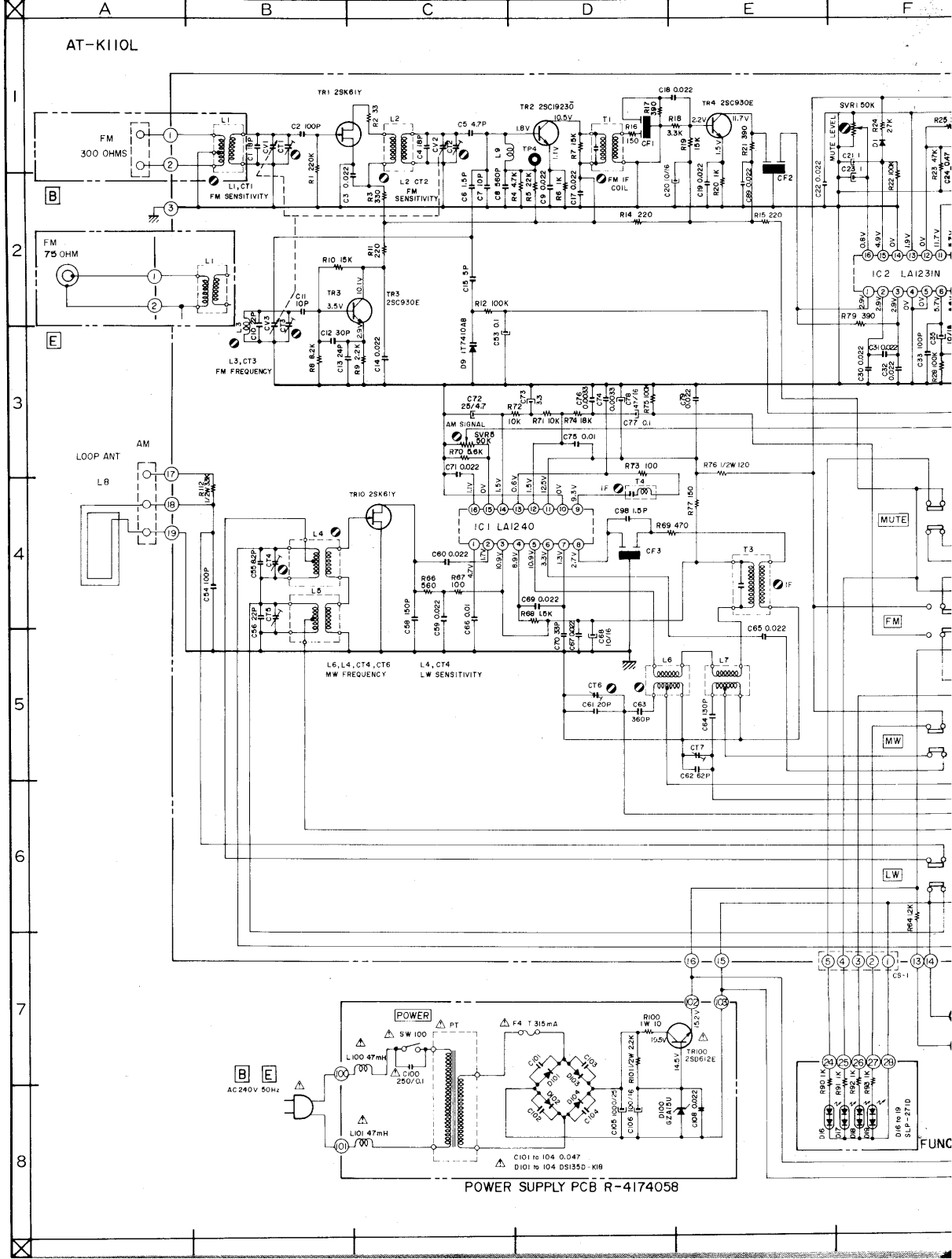 Akai ATK-110-L Schematic