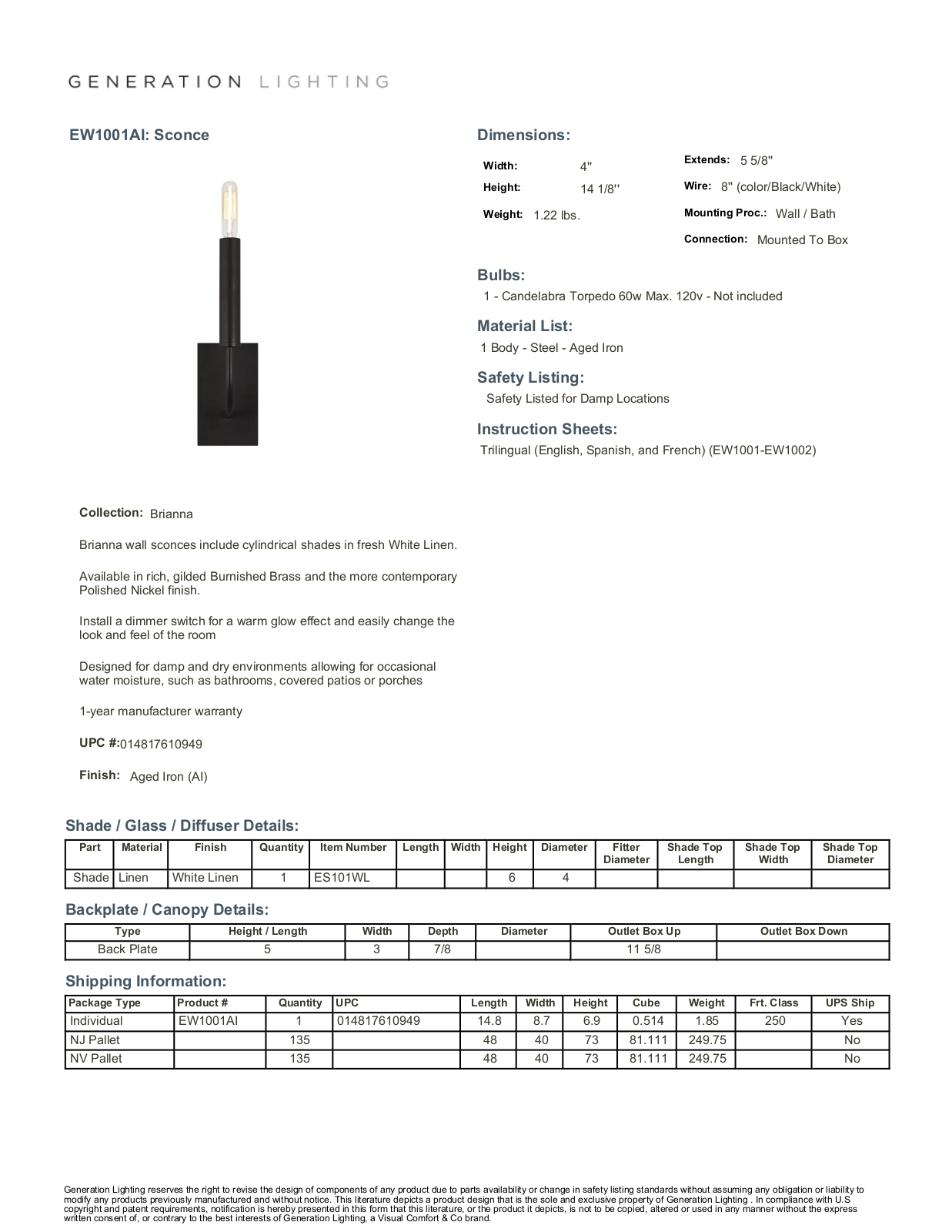 ED Ellen DeGeneres EDGG1033 Specifications - ManualMachine.com