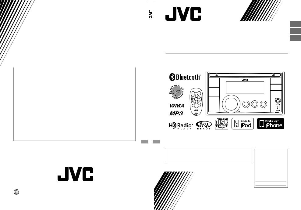 JVC GET0661-001A, 0210DTSMDTJEIN, KW-XR810 User Manual