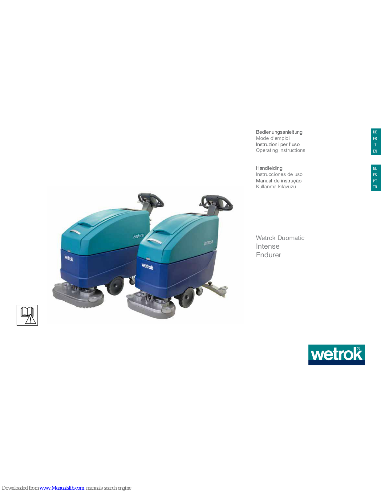 Wetrok Duomatic Intense Operating Instructions - ManualMachine.com