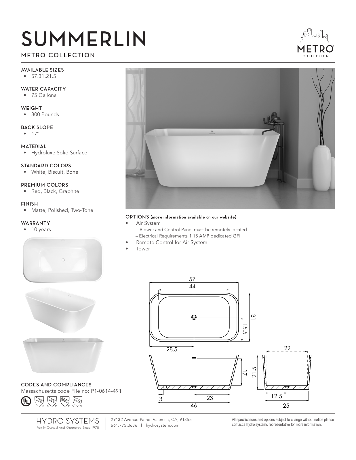 Hydro Systems HYDR2368 Specifications - ManualMachine.com