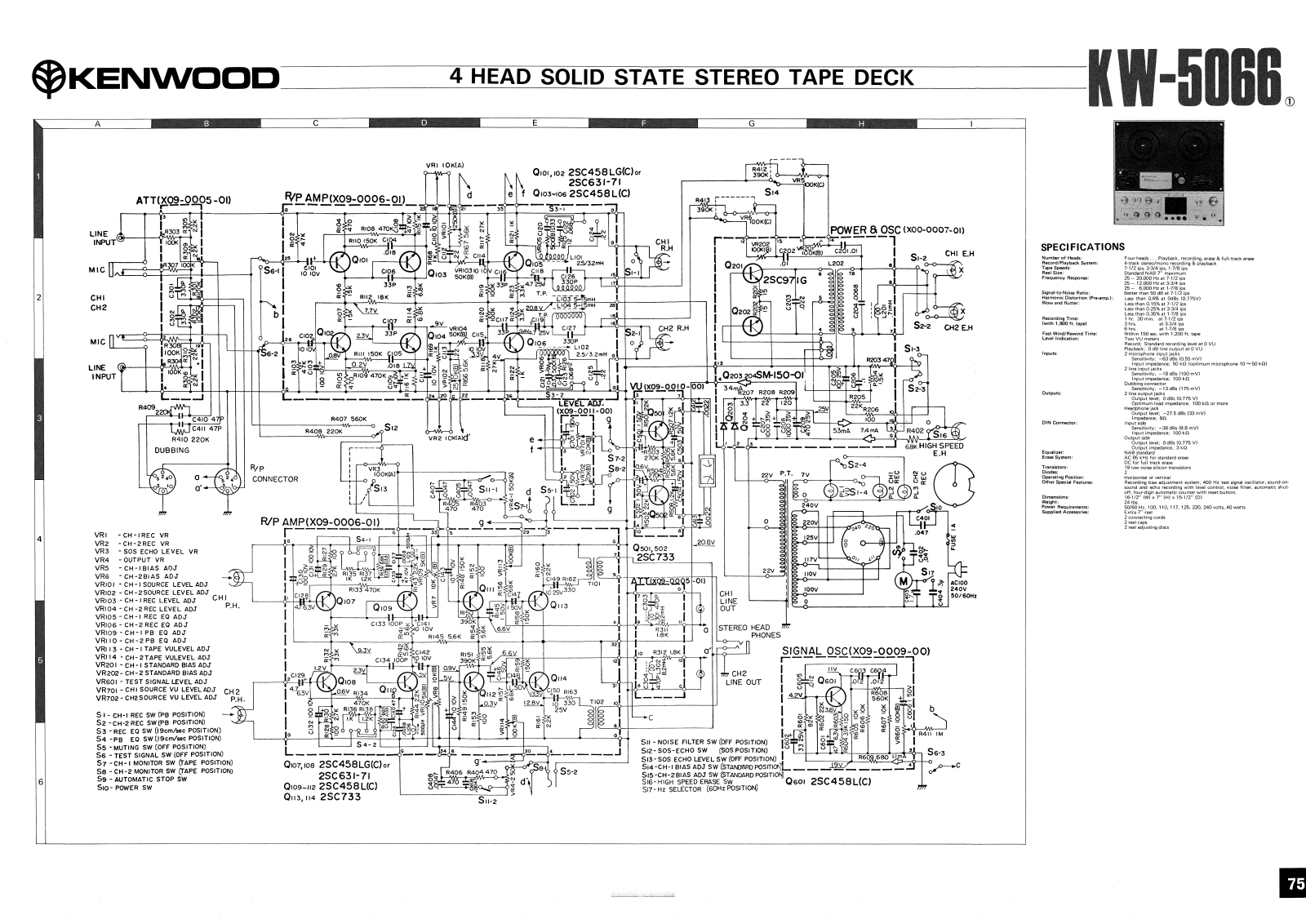 Kenwood KW-5066 Service Manual