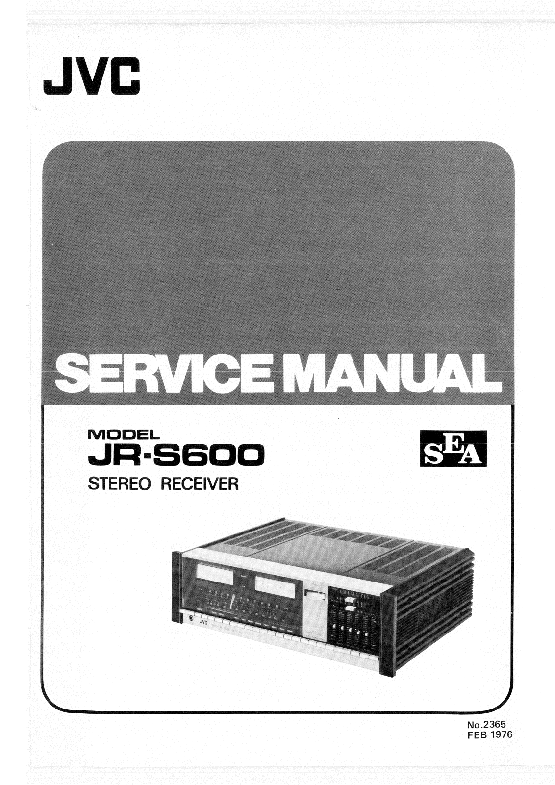 Jvc JR-S600 Service Manual