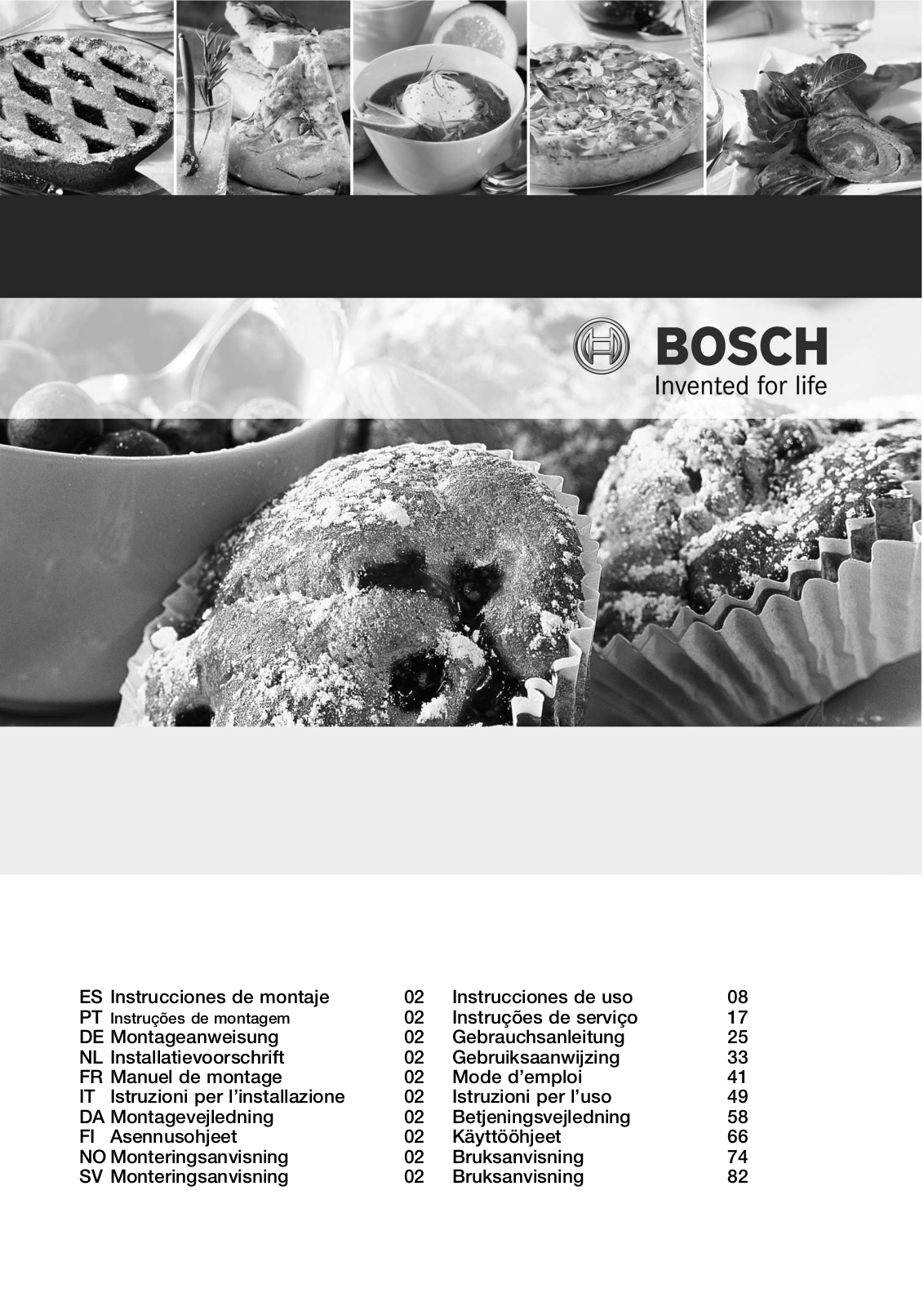 BOSCH PIM651R14E User Manual