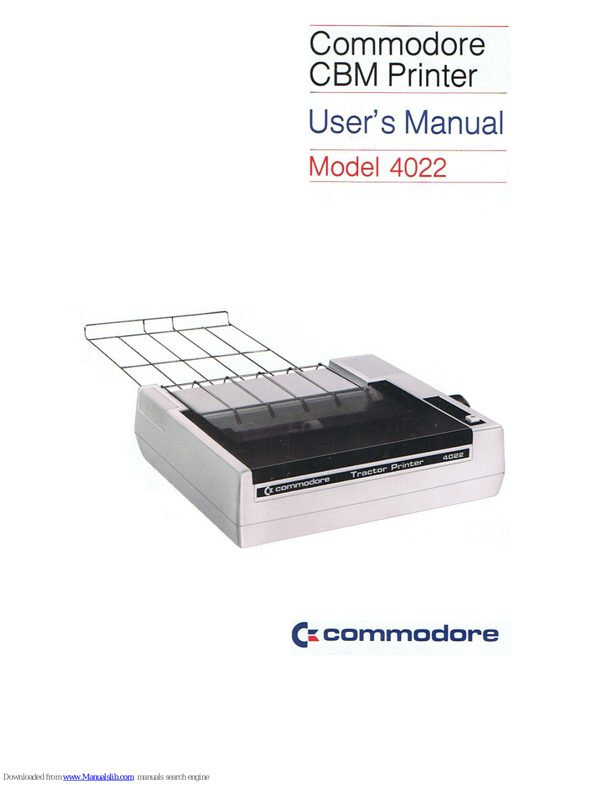 Commodore 4022 User Manual