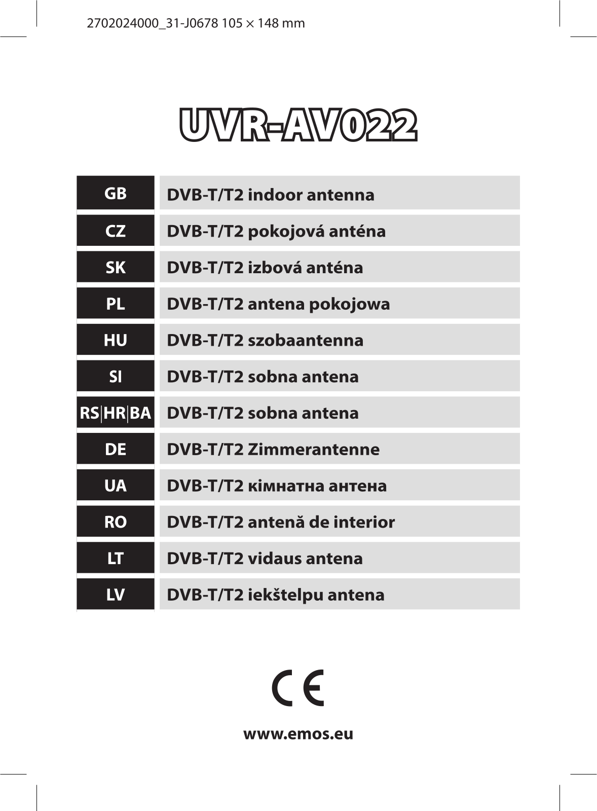 Emos EM-022 Operating Instructions