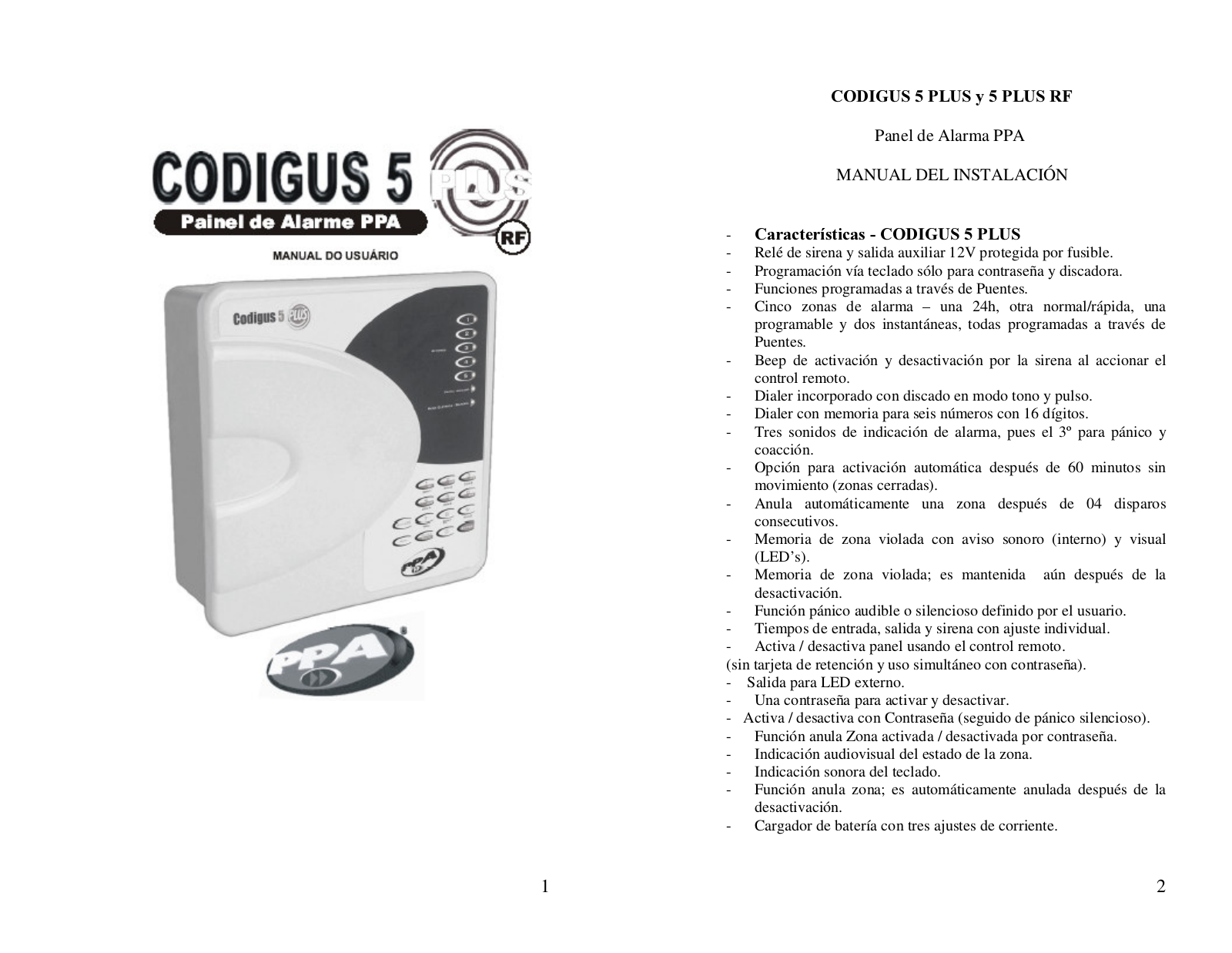 PPA Codigus 5 Plus RF Diagram