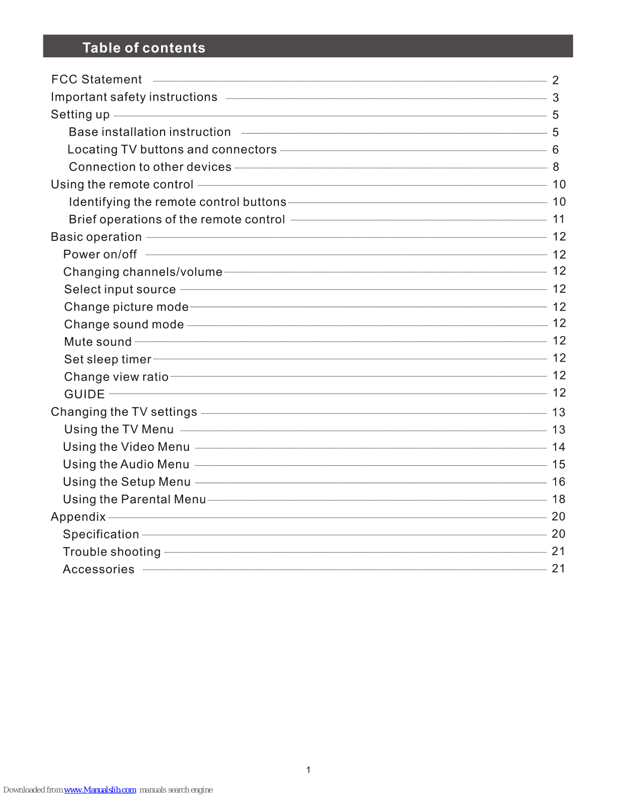 Hisense F39V77C User Manual