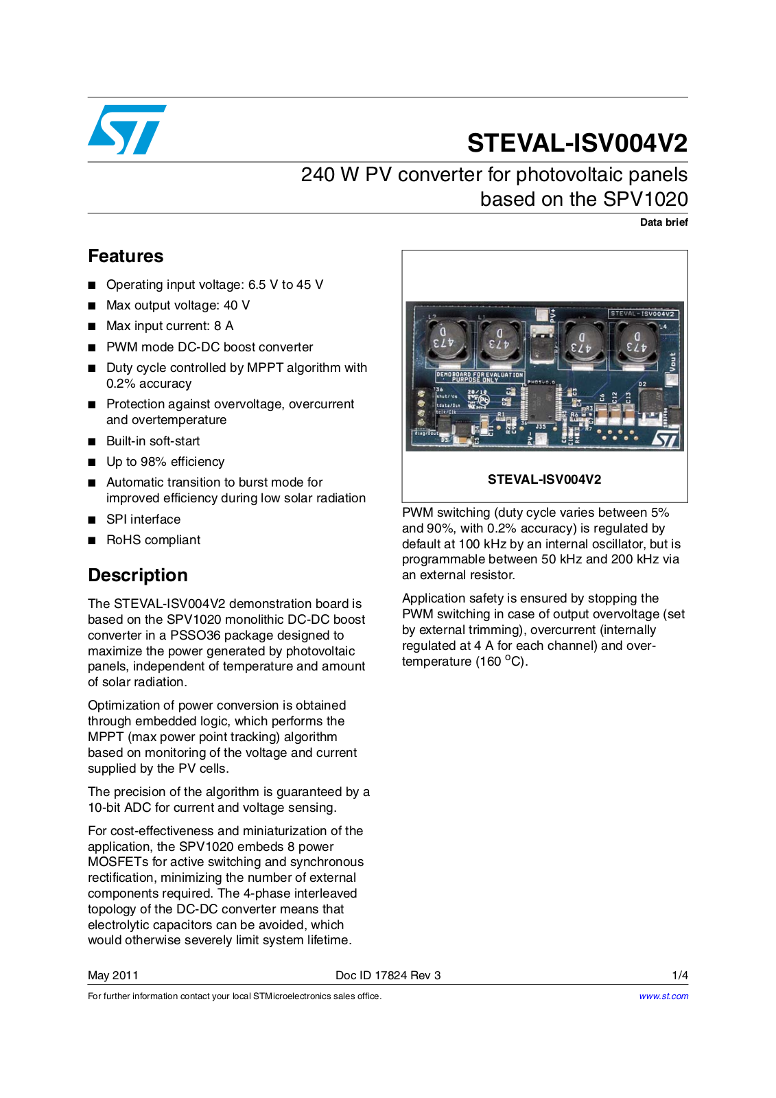 ST ISV004V2 User Manual