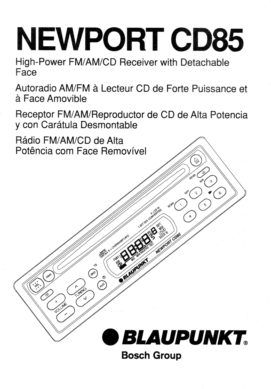 Blaupunkt NEWPORT CD85 User Manual