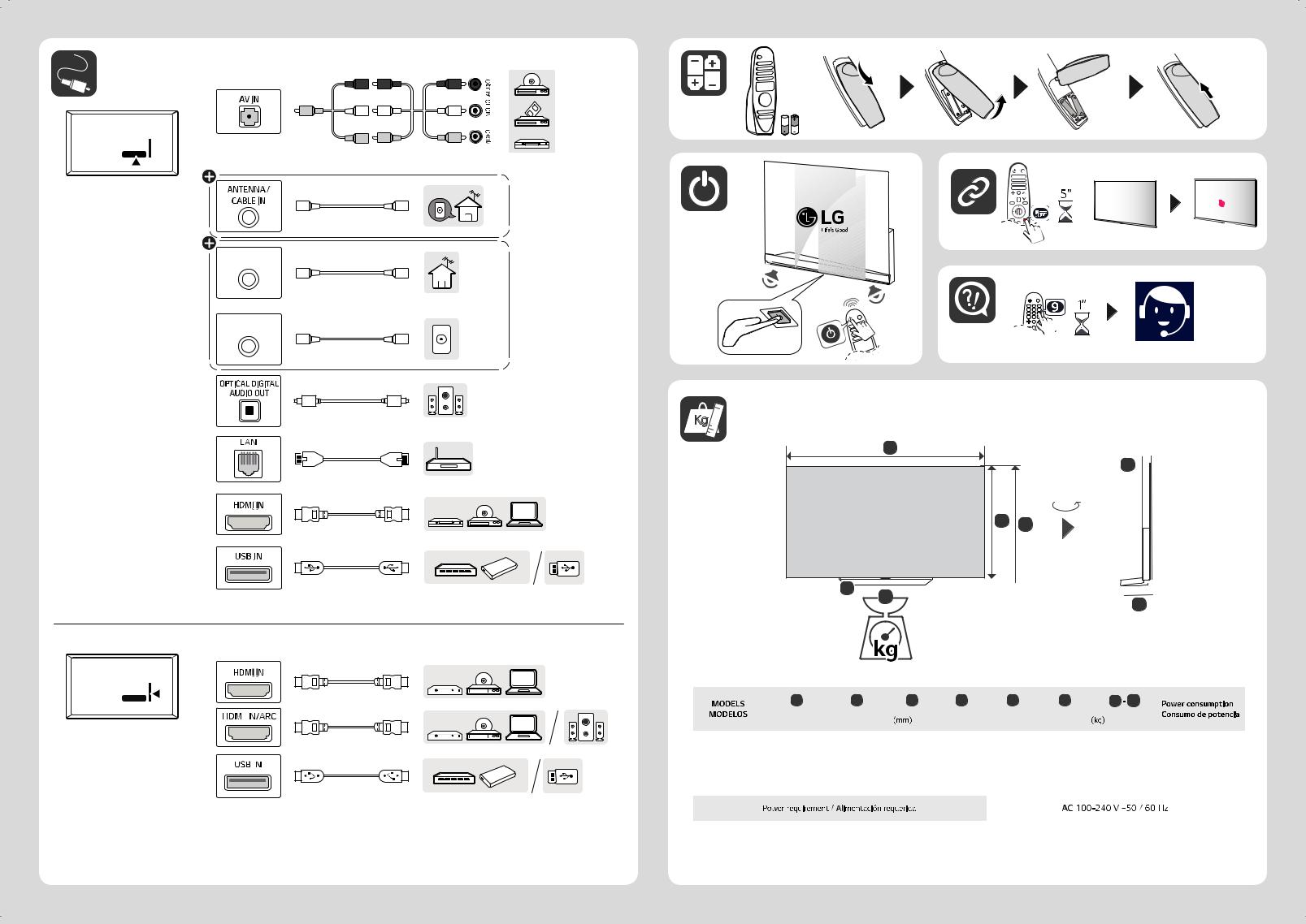 LG OLED55C9PSA Quick Setup Guide