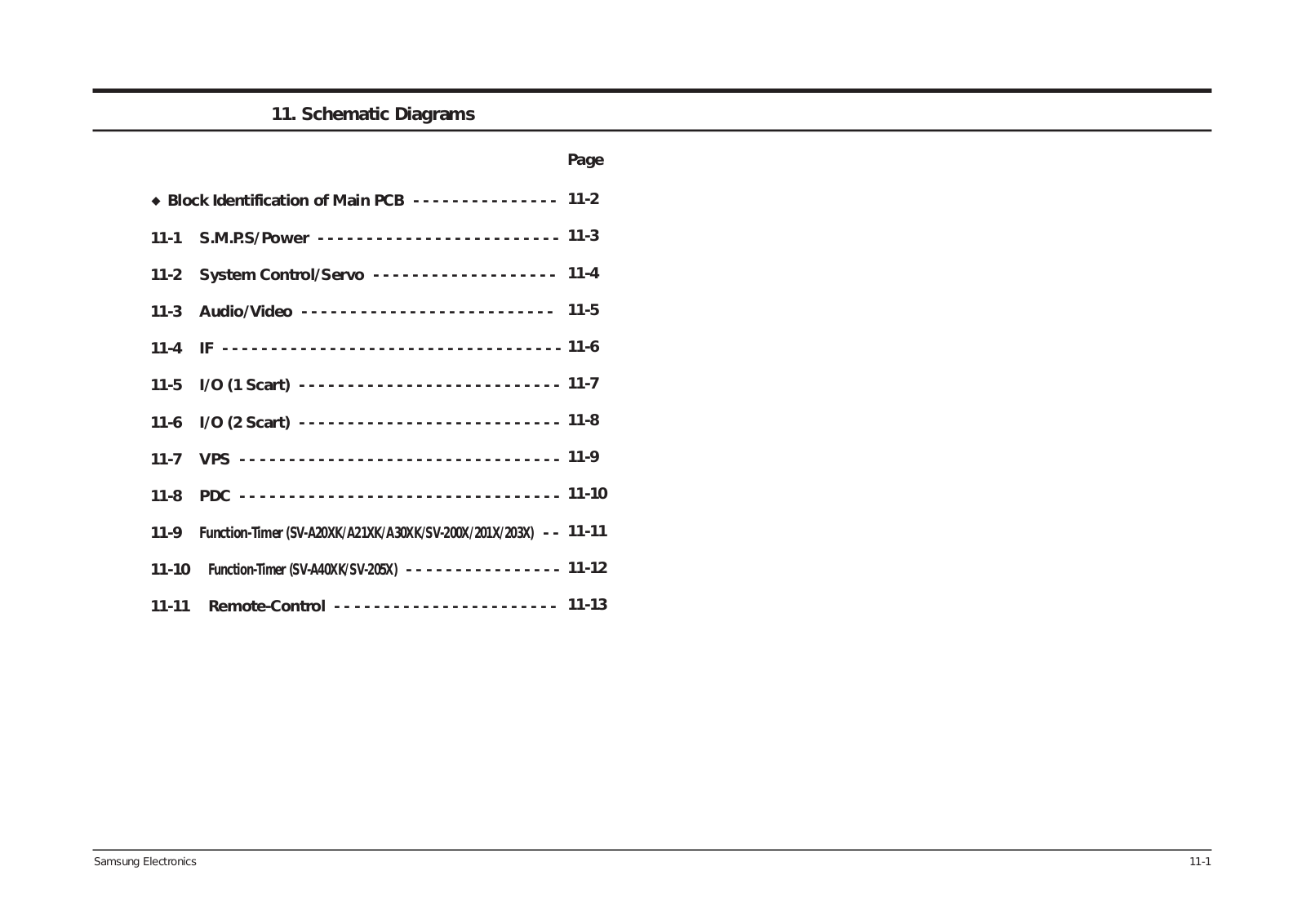 SAMSUNG SV-203X Service Manual