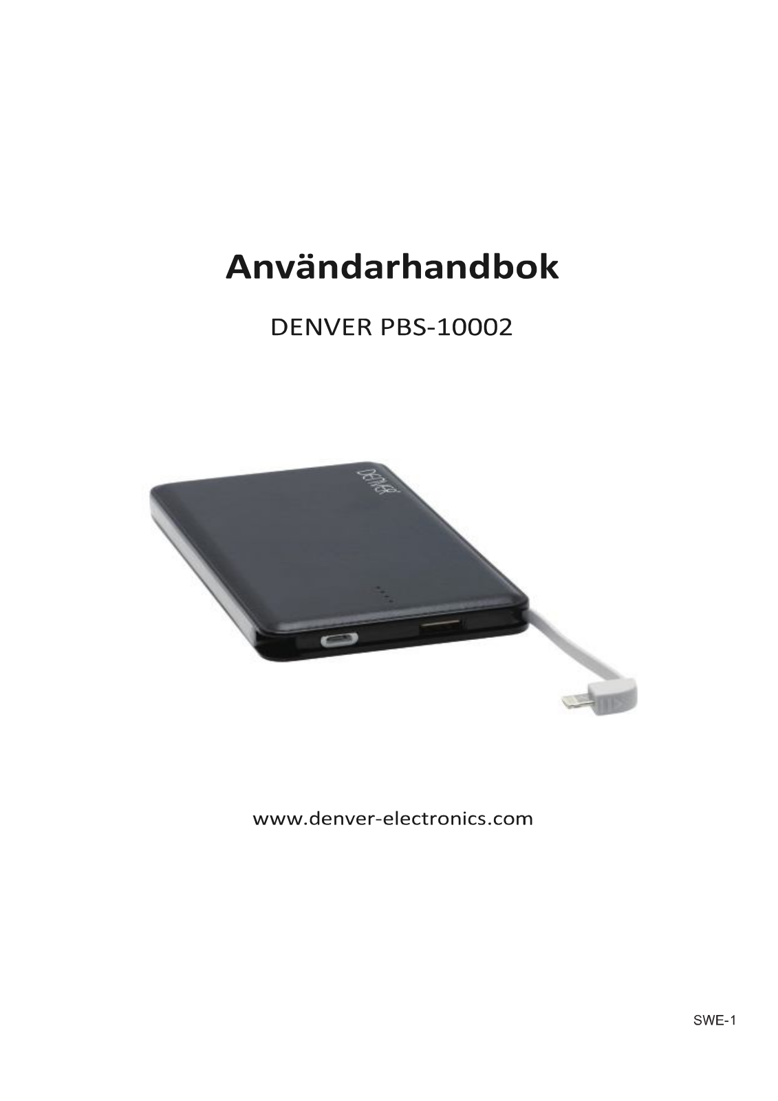 DENVER PBS-10002 User guide - ManualMachine.com