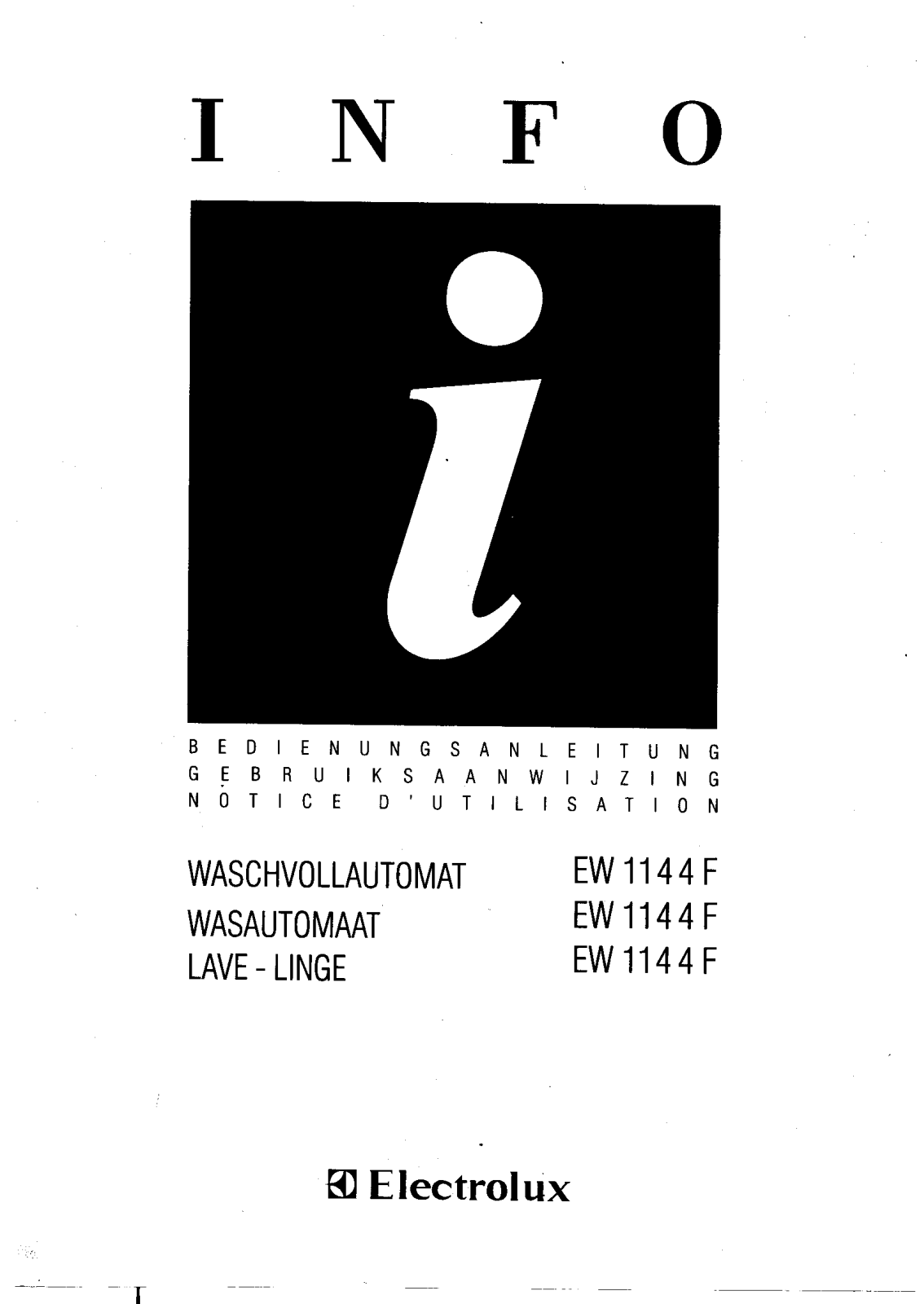 AEG EW1144F User Manual