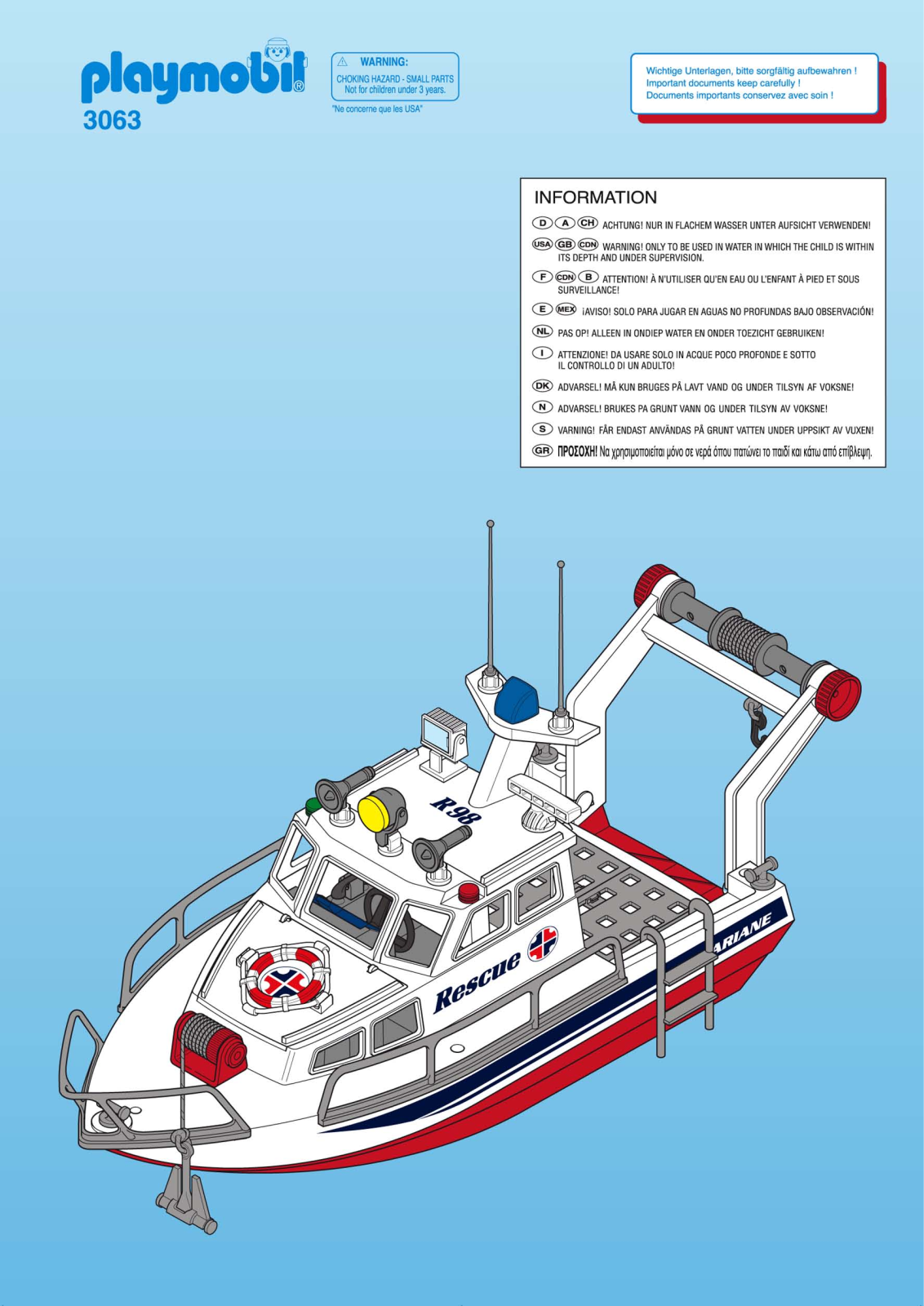 Playmobil 3063 Instructions