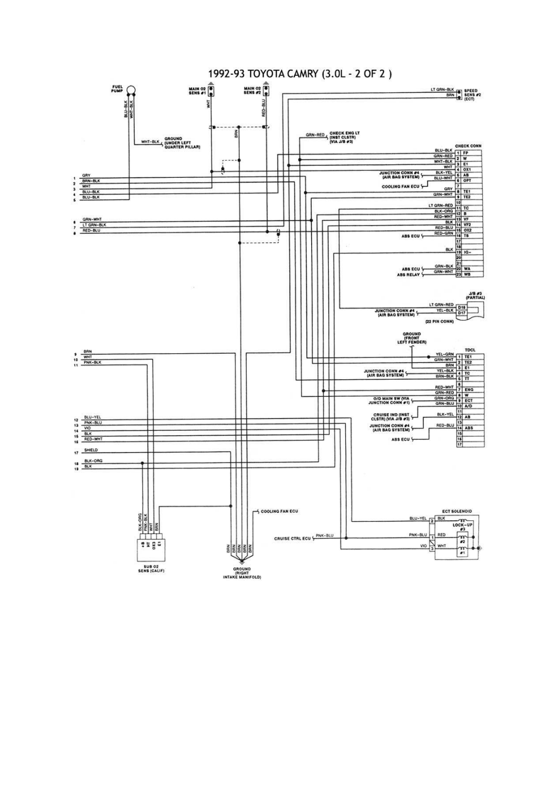 Toyota Camry final esqtoy012 Diagram