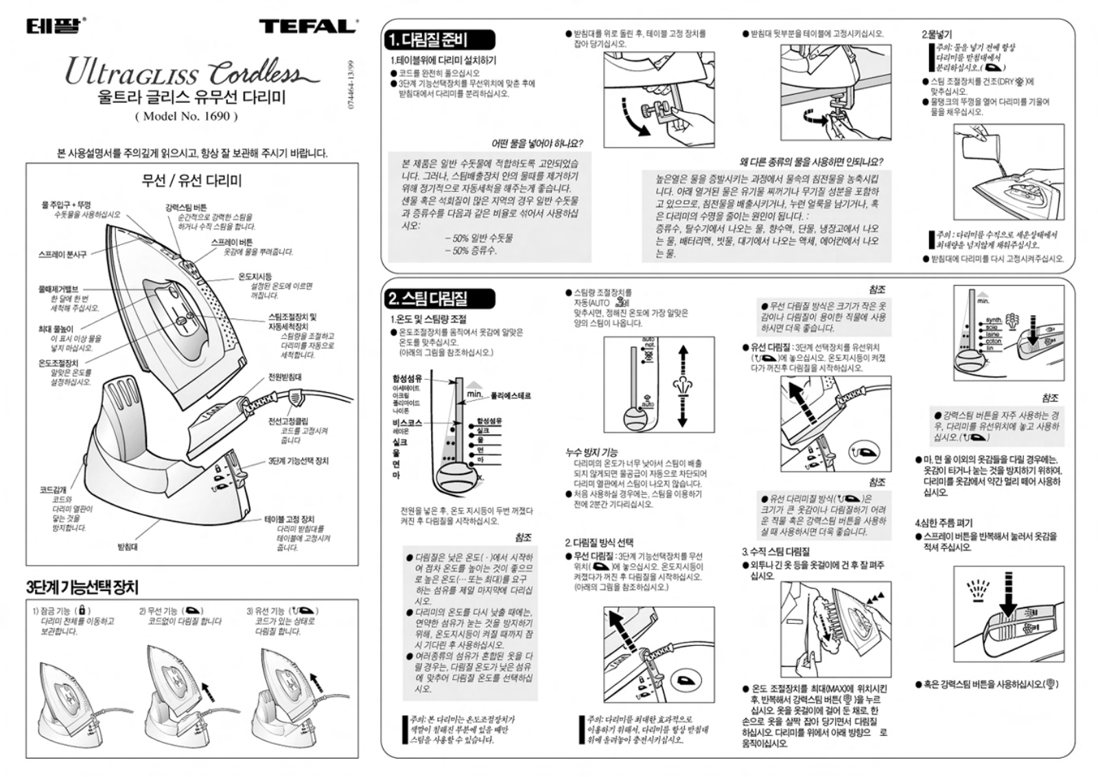 Tefal 1690 User Manual