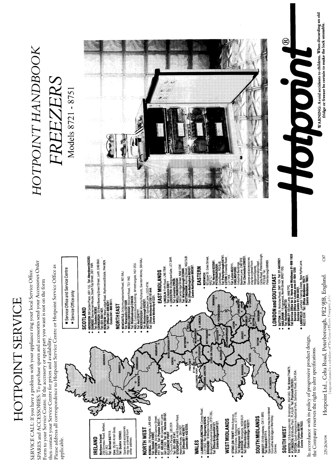 Hotpoint 8721 User Manual