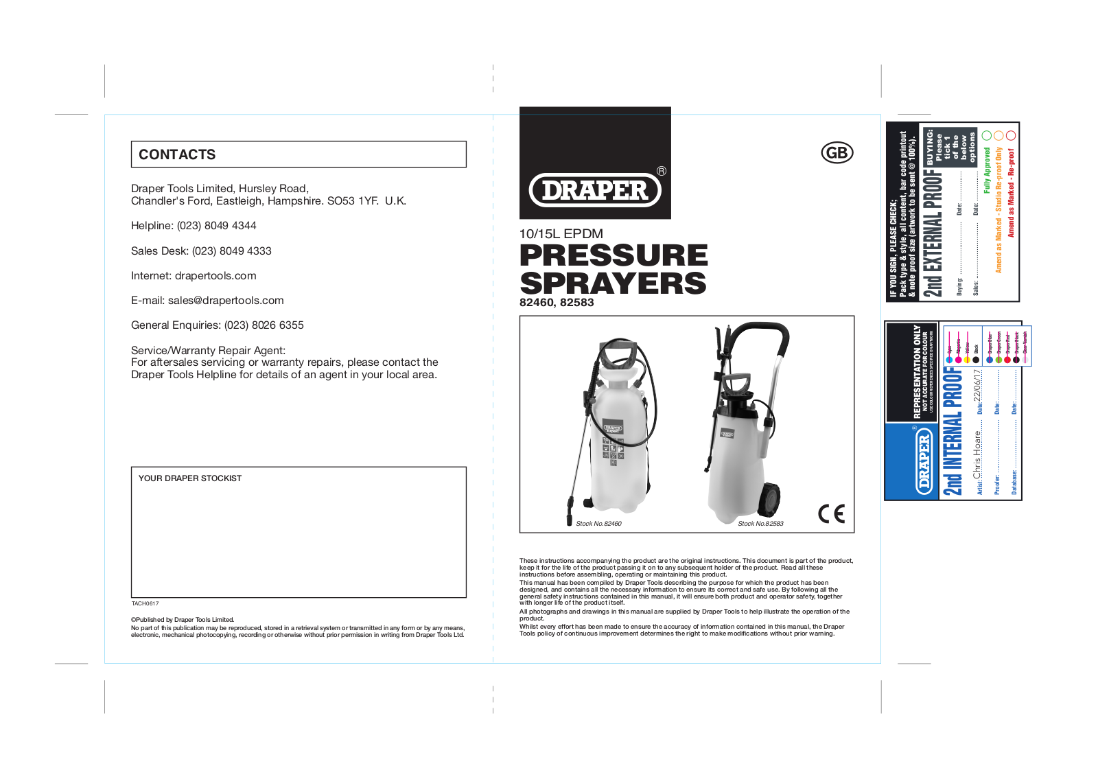 Draper Tools 82460 Instructions - ManualMachine.com