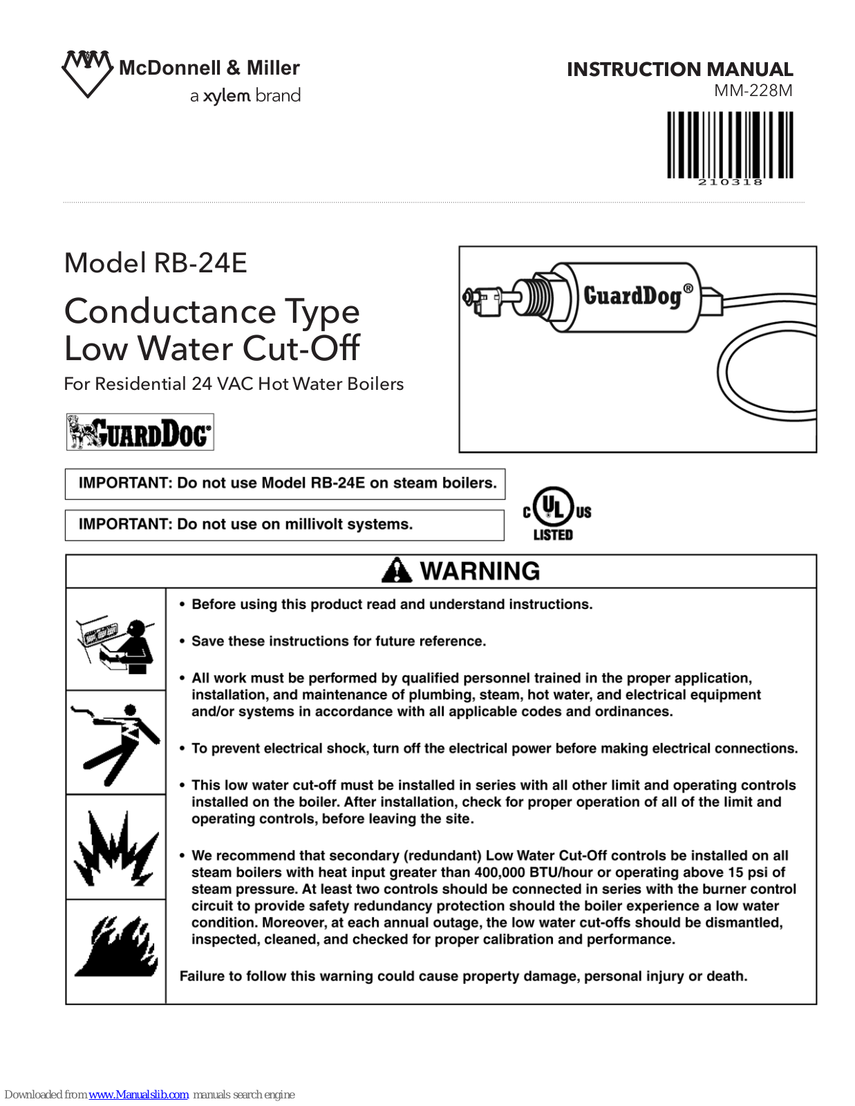 McDonnell & Miller RB-24E Instruction Manual