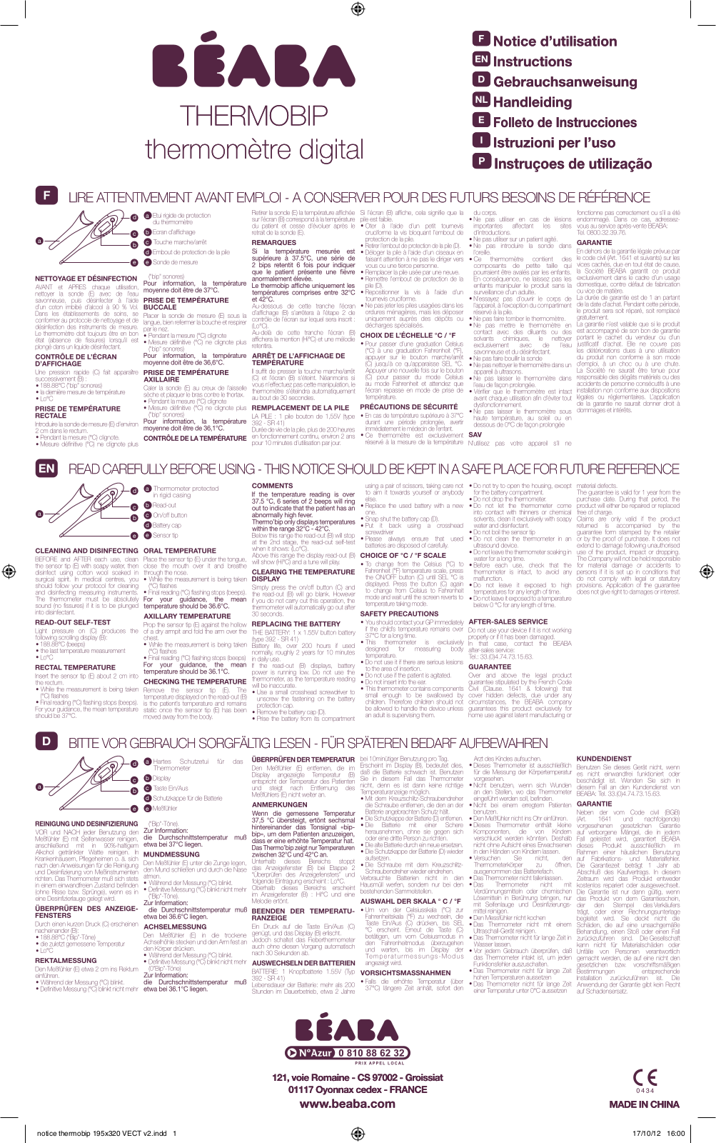 Beaba Thermobip User Manual