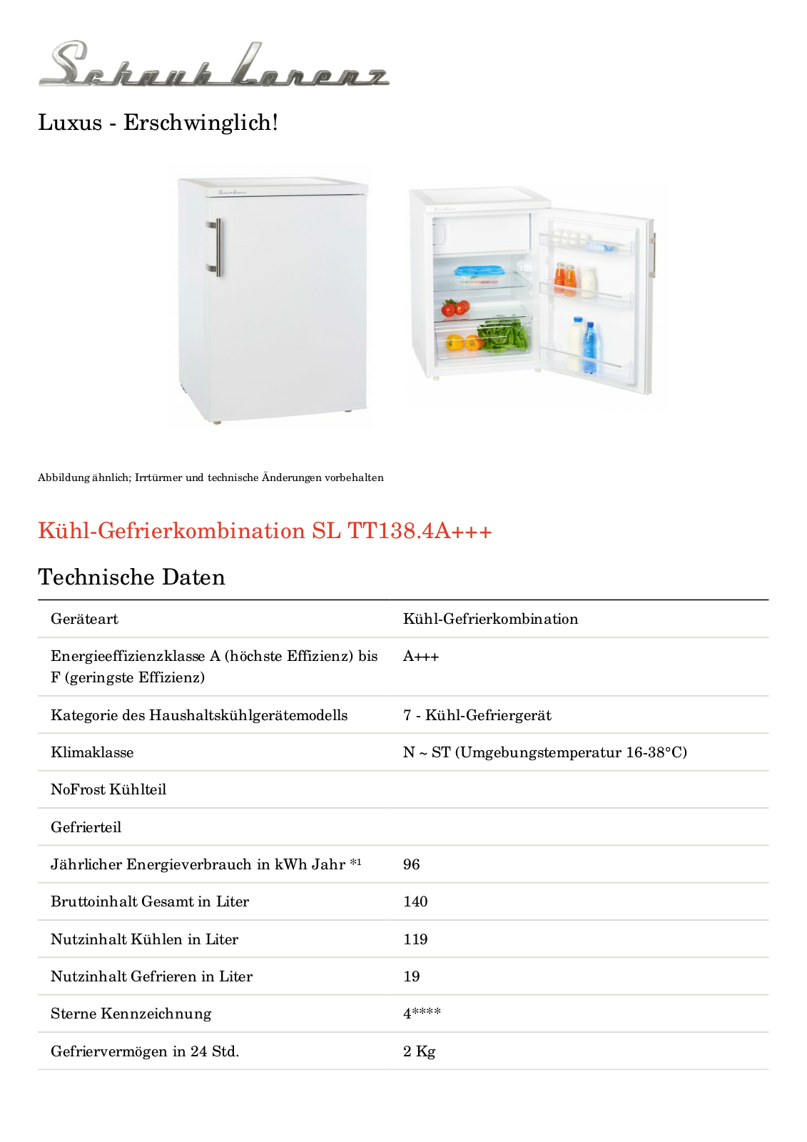 Schaub Lorenz SL TT138.4 User Manual