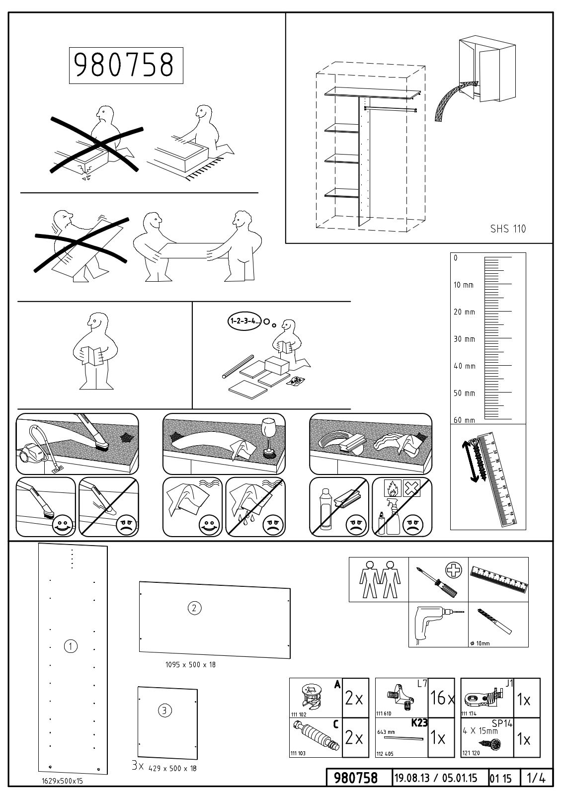 Wimex 980758 Assembly instructions