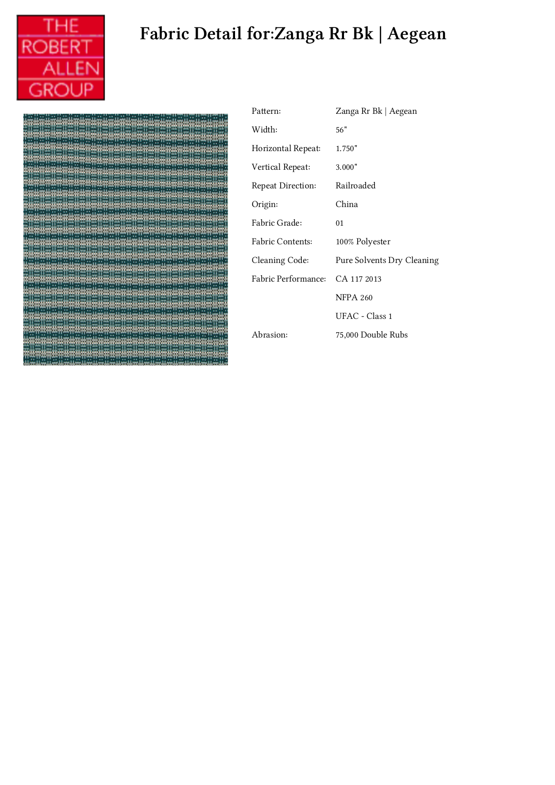 Robert Allen RALF1380 Specifications - ManualMachine.com