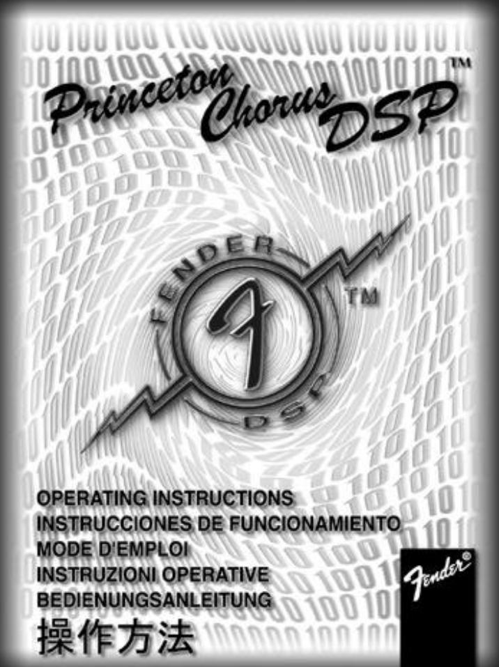Fender Princeton-Chorus-DSP Operation Manual