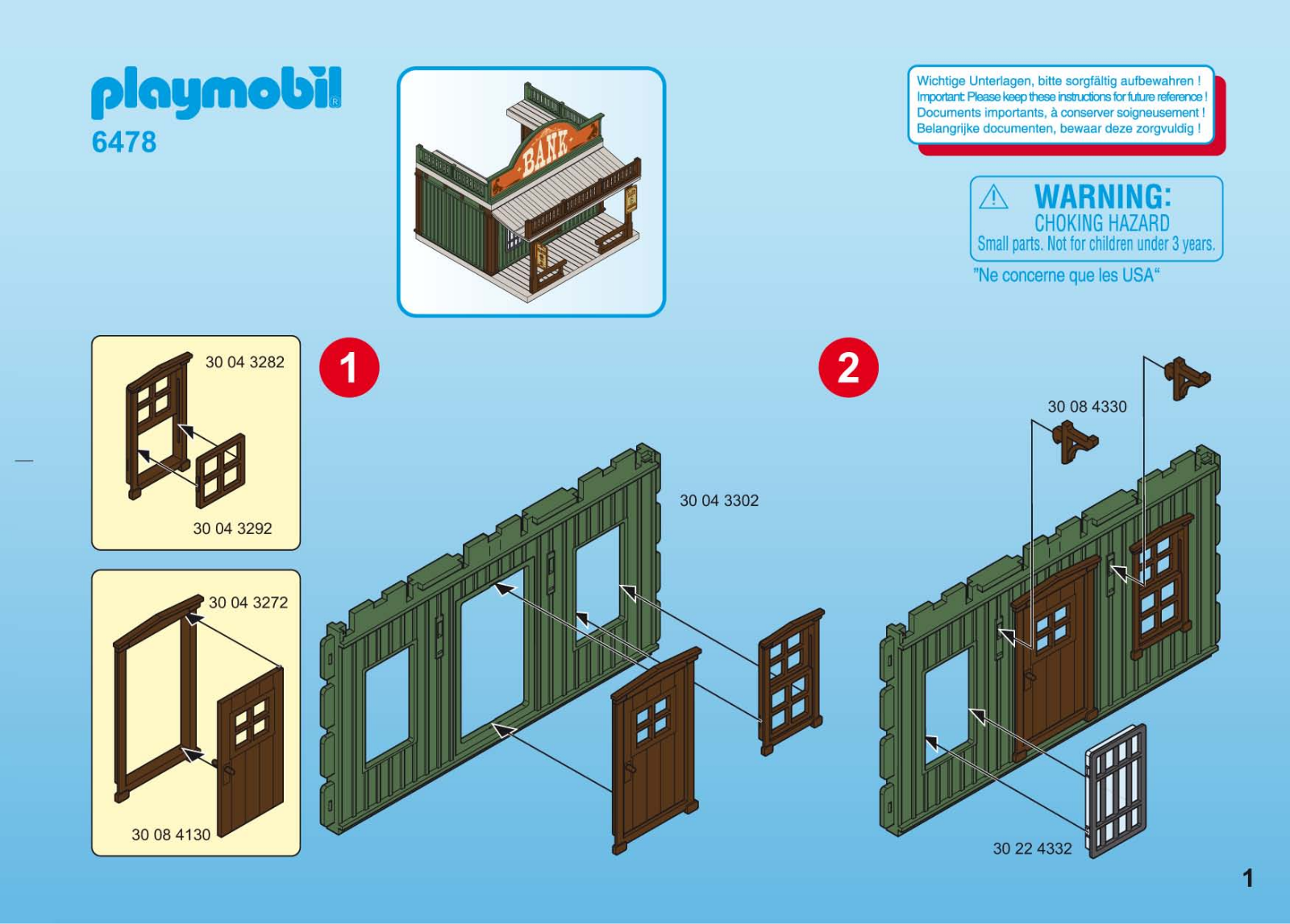 playmobil 6478 installation Guide