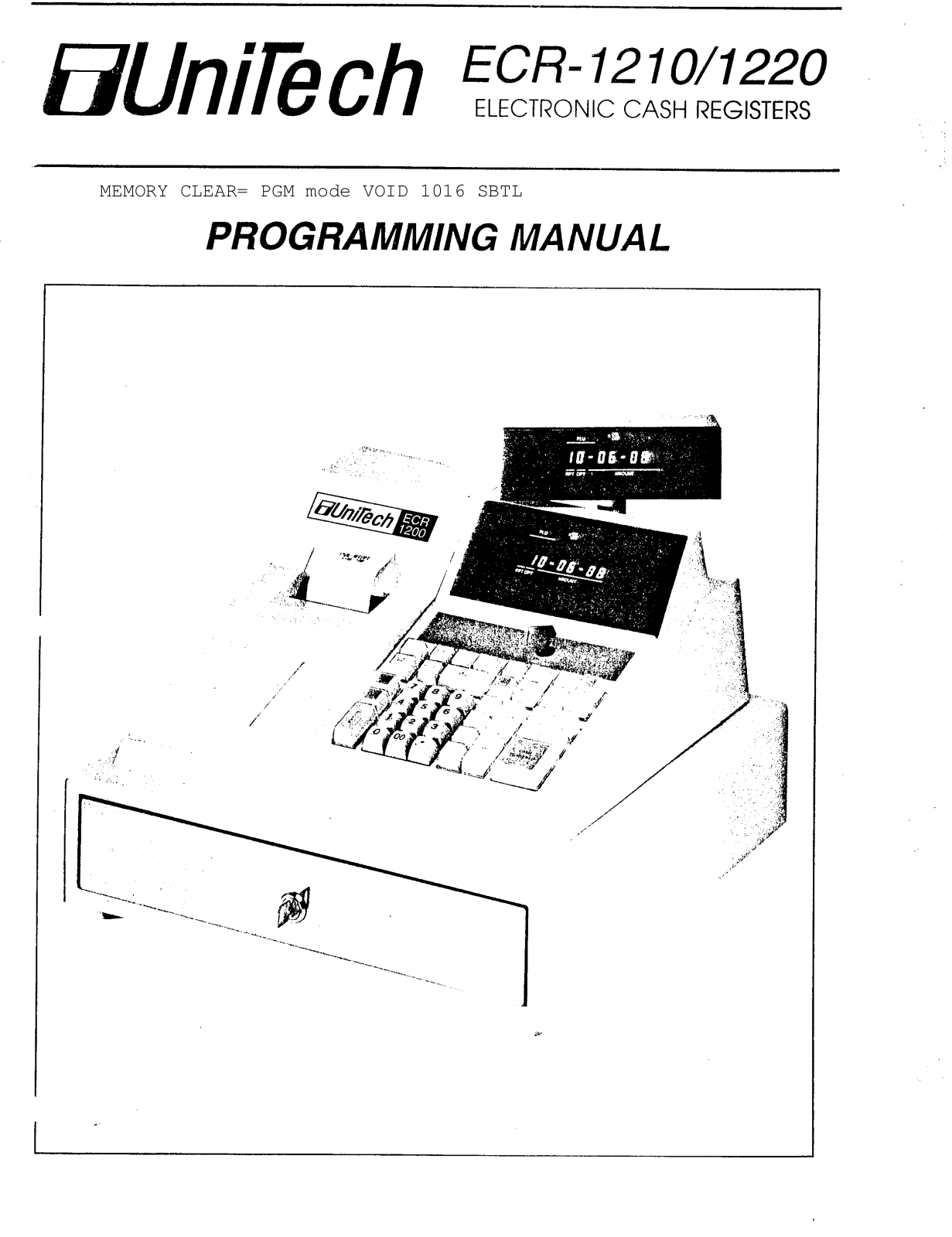 Unitech ECR-1220 User Manual