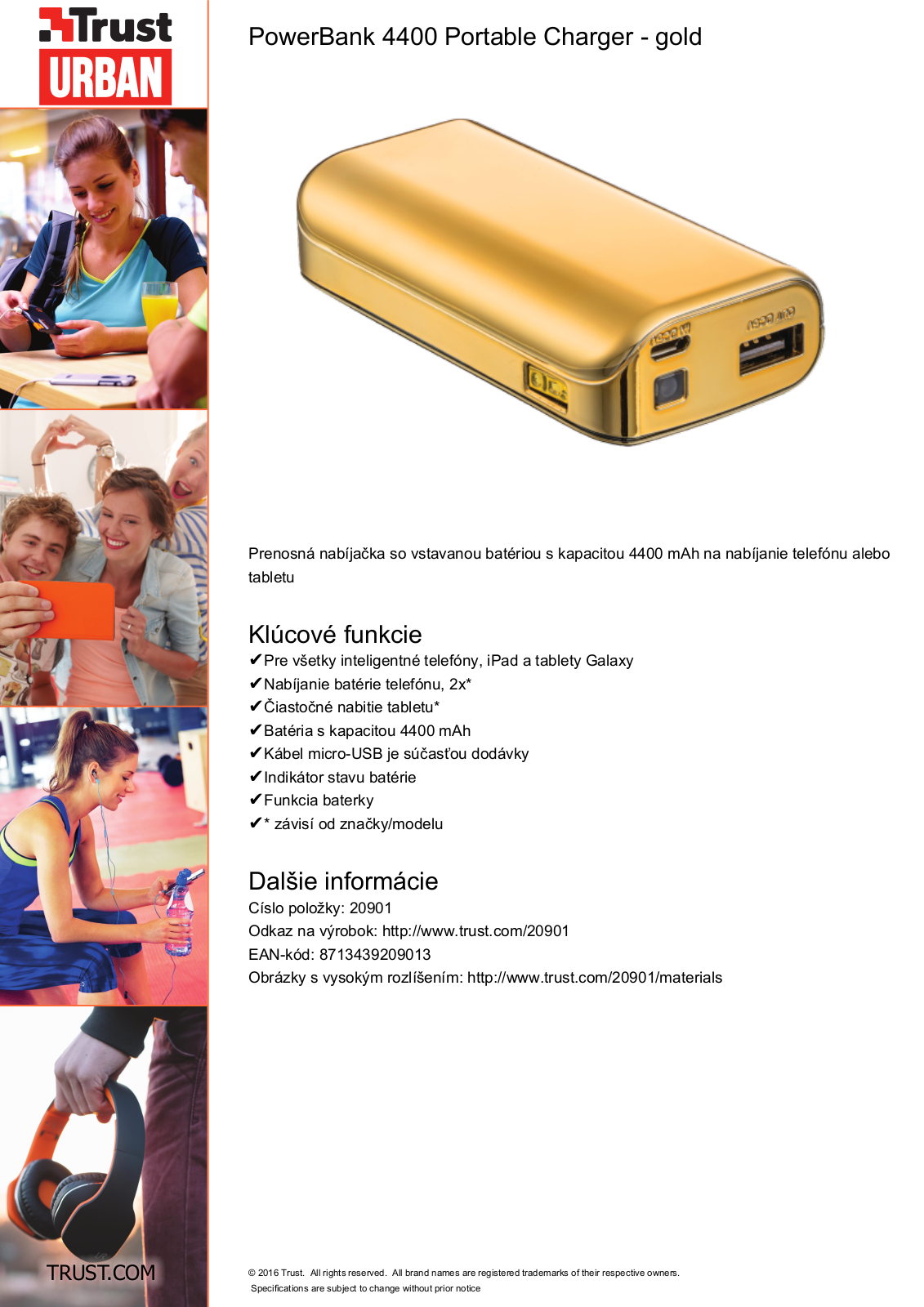 Trust 20901 Data Sheet