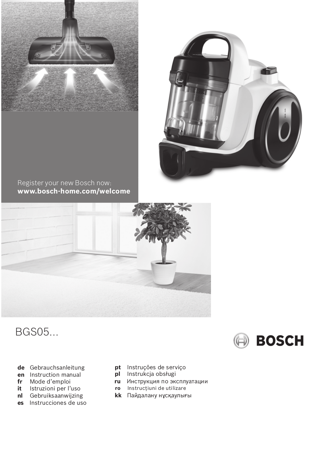 Bosch BGS5A221 User Manual