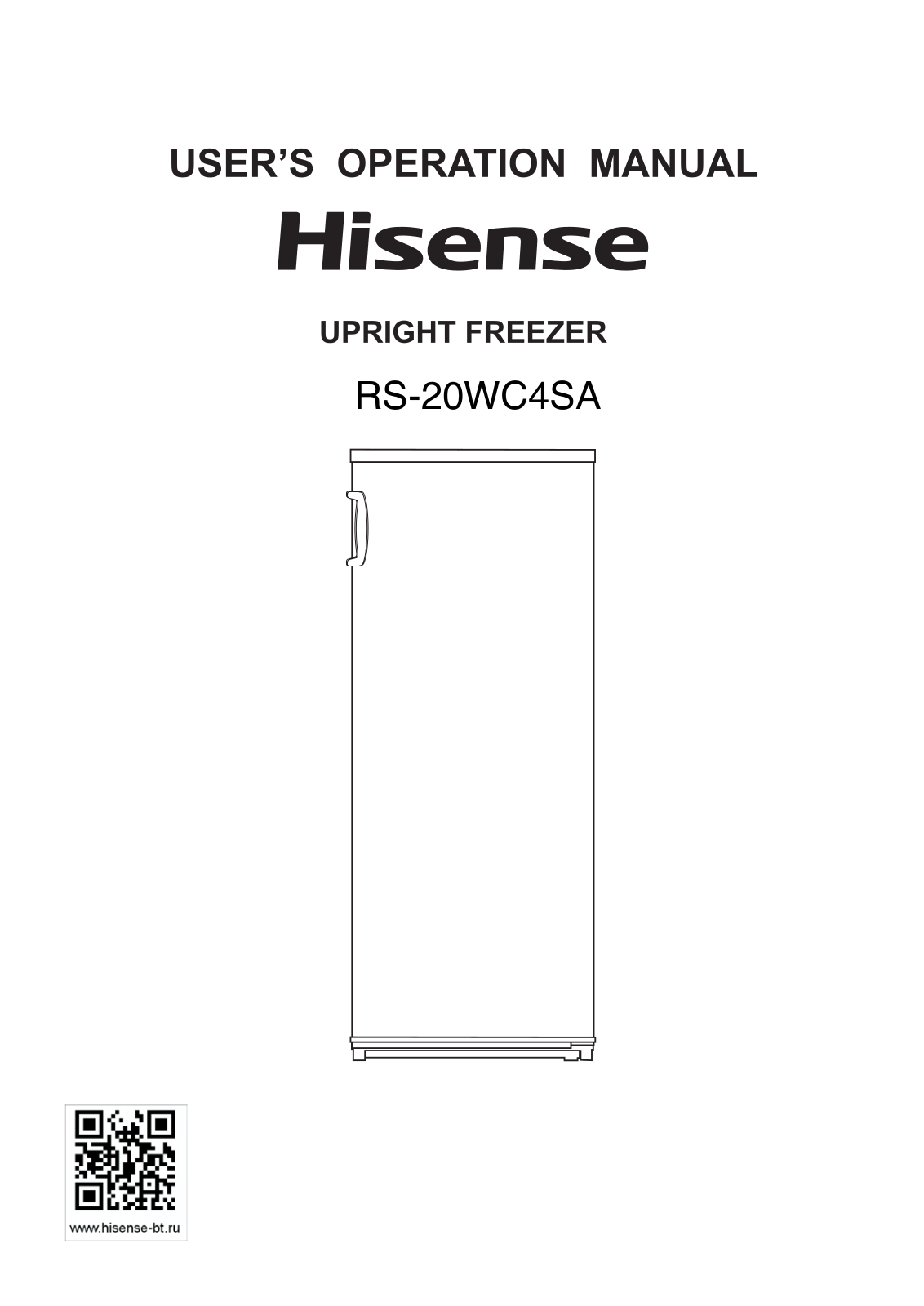 Hisense RS-20WC4SA User Manual