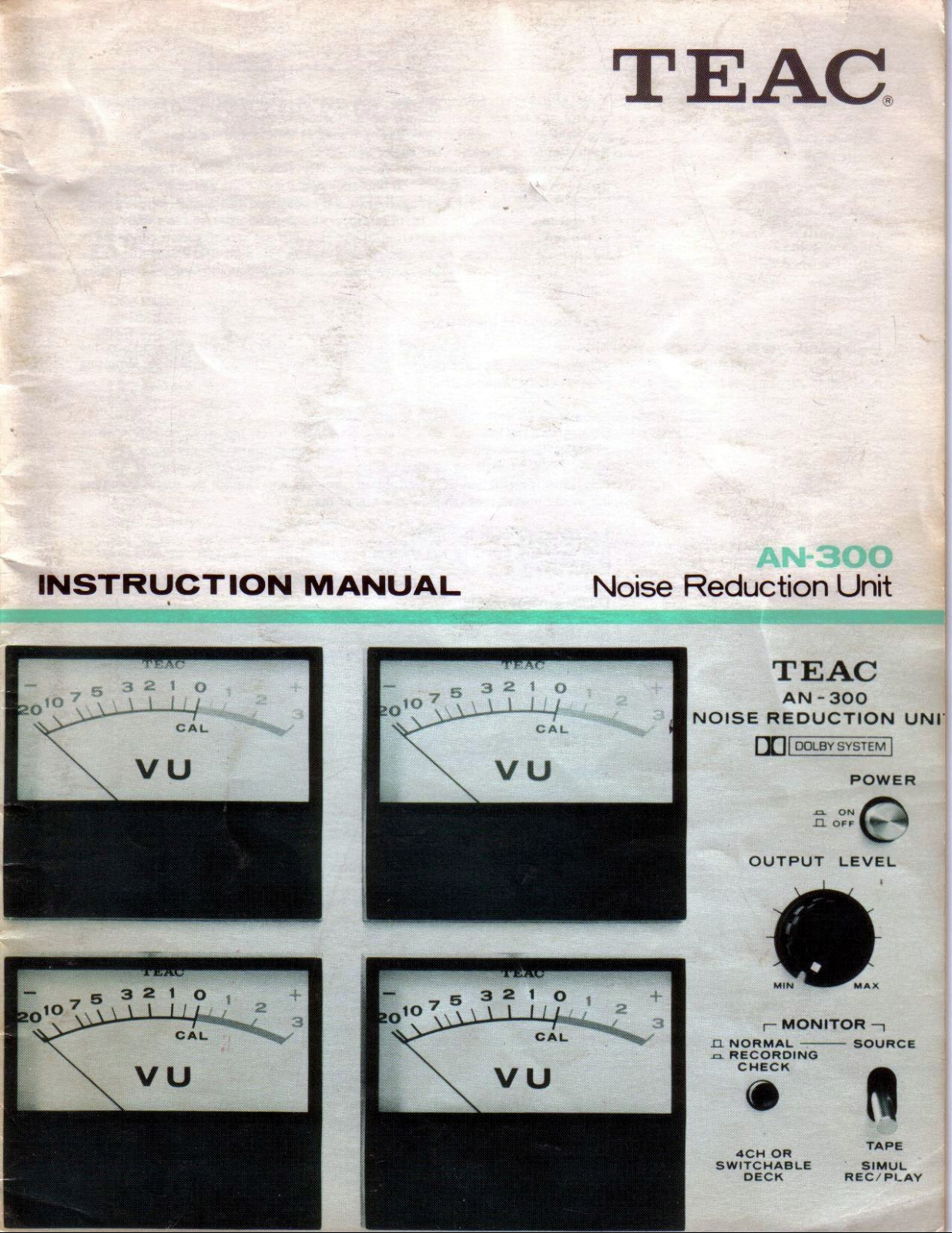 Teac AN-300 User Manual