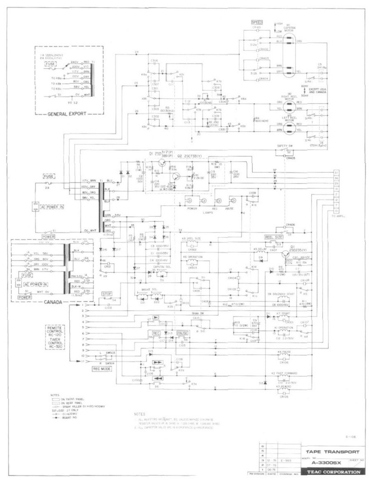 Tyco A 3300SX Service Manual