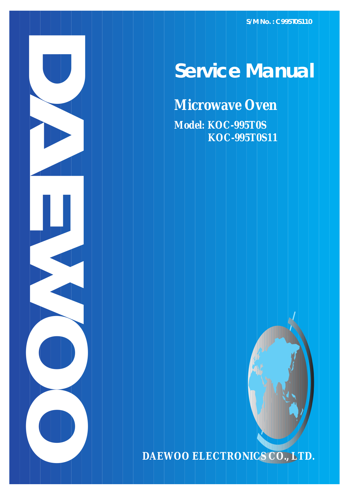 Daewoo KOC-995T0S Service Manual