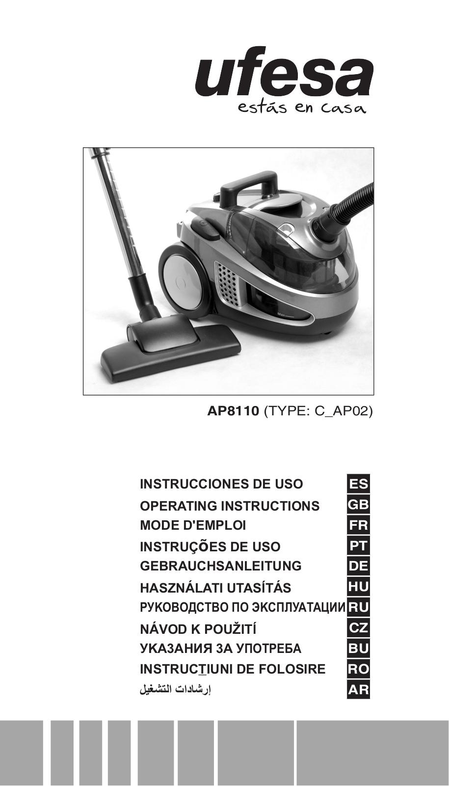 Ufesa AP8110 User Manual