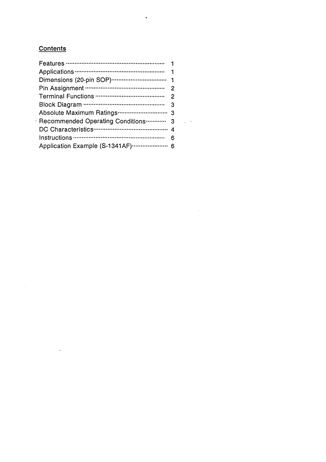 Epson S-1341AF, S-13L41AF Datasheet