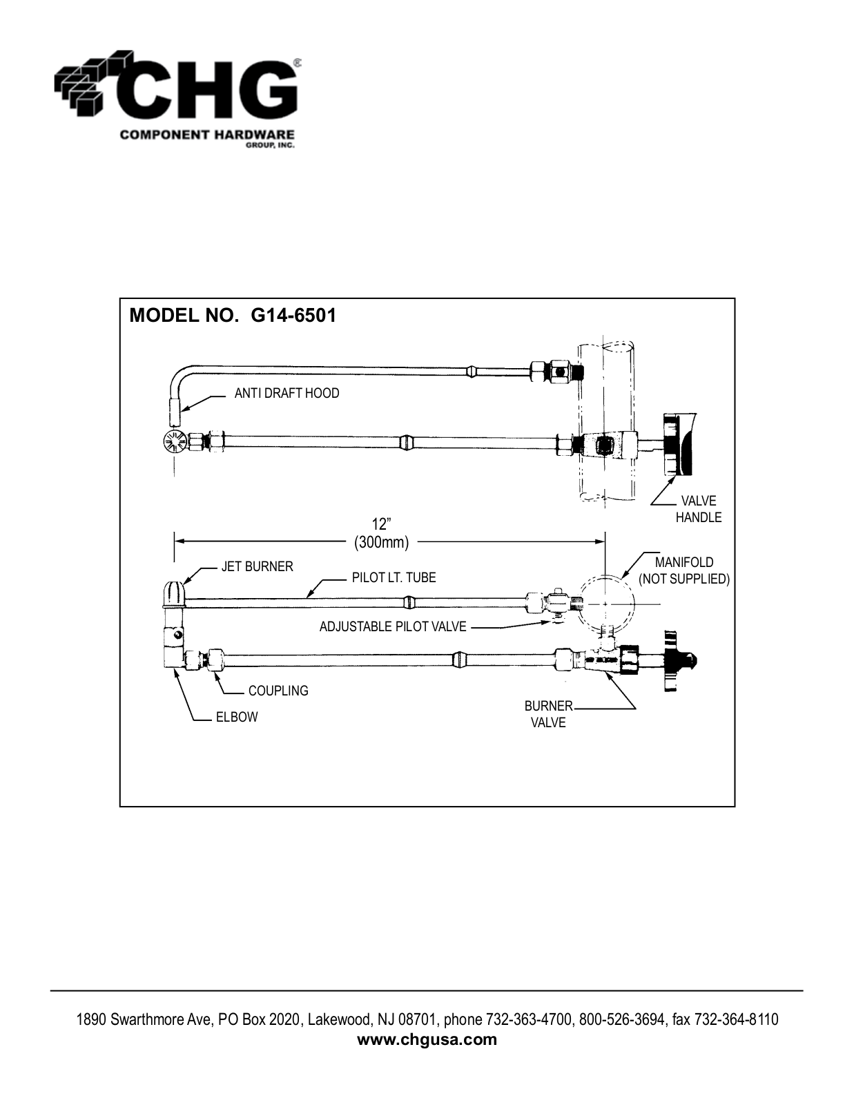 Component Hardware G14-6501 User Manual