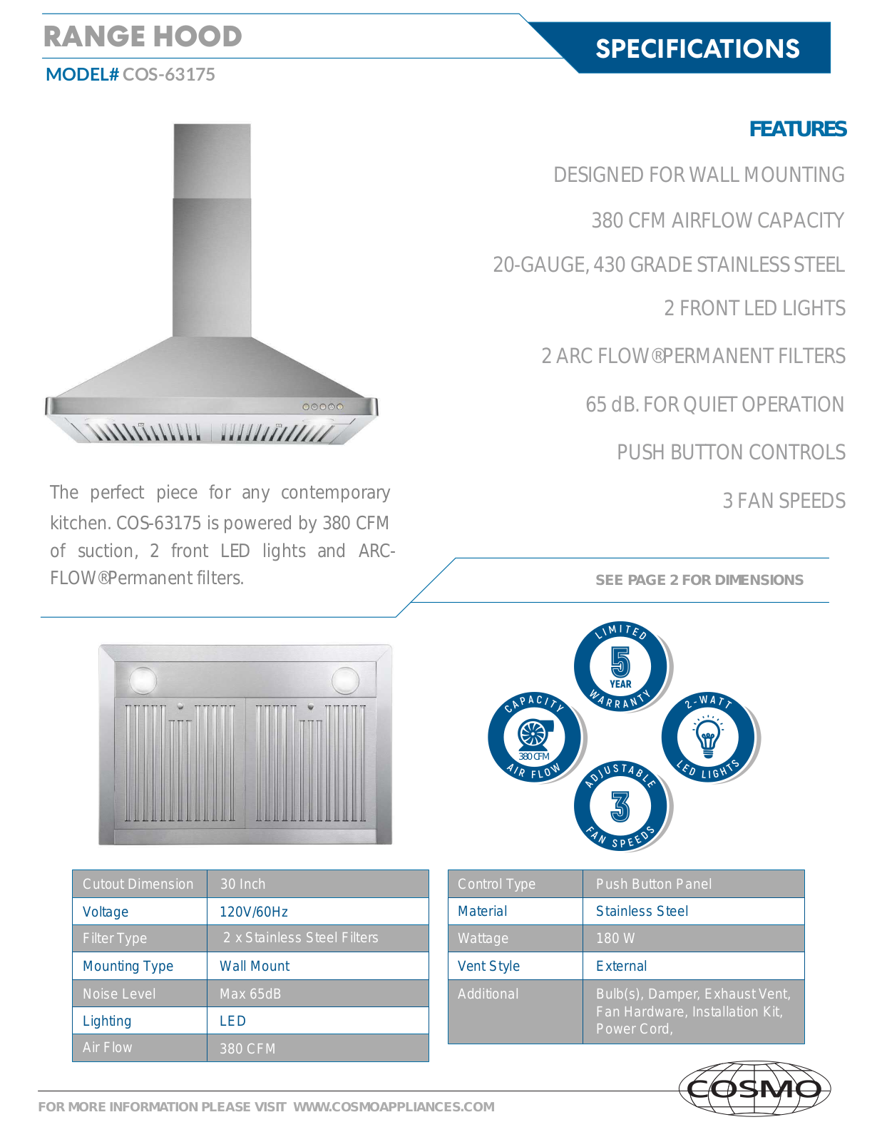 Cosmo DVRD1217 Specifications - ManualMachine.com