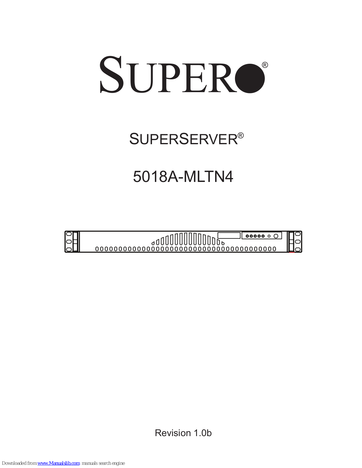 Supero SUPERSERVER 5018A-MLTN4 User Manual