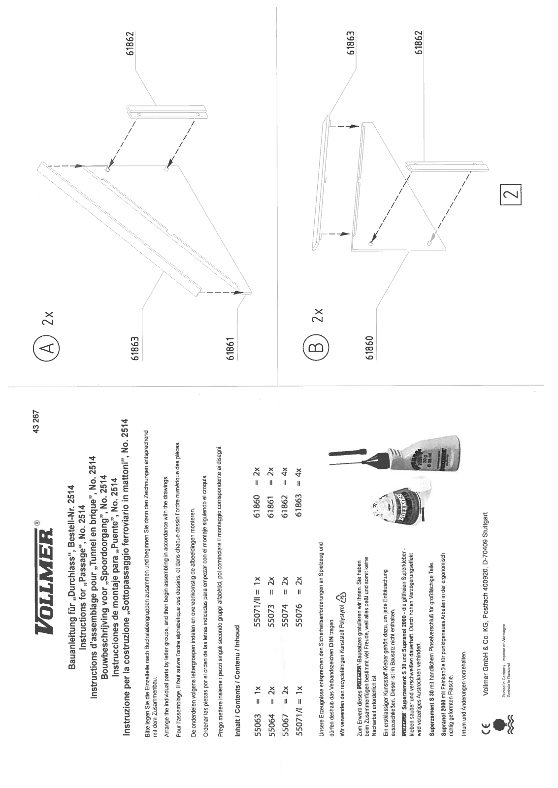 Vollmer 2514 Instructions