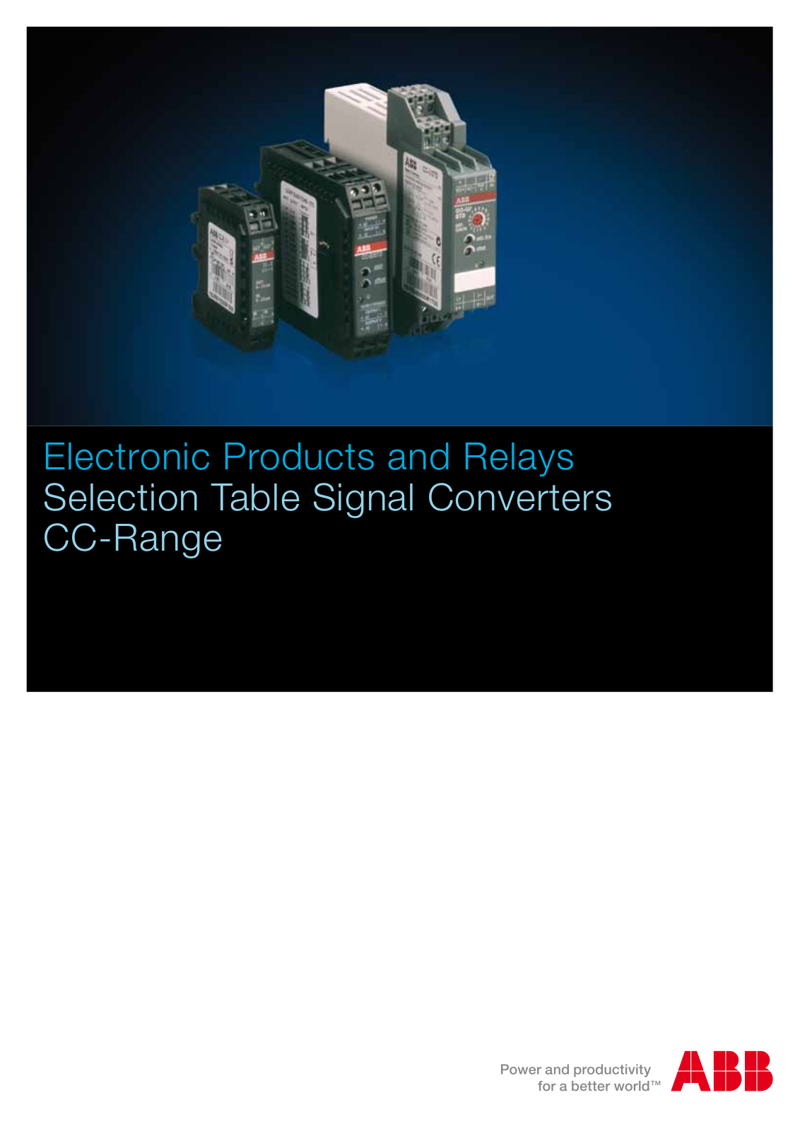 ABB CC-Range Catalog