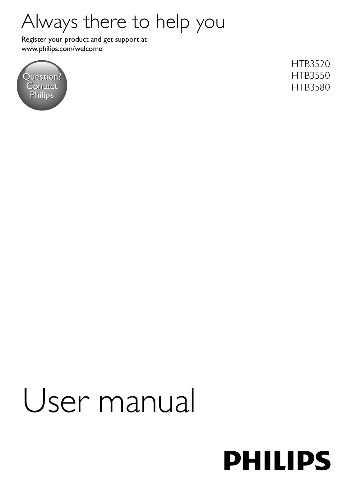 Philips HTB3520/55 user manual